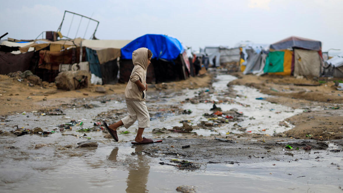 Gaza, 2025. Winter conditions compound crisis for Palestinians.